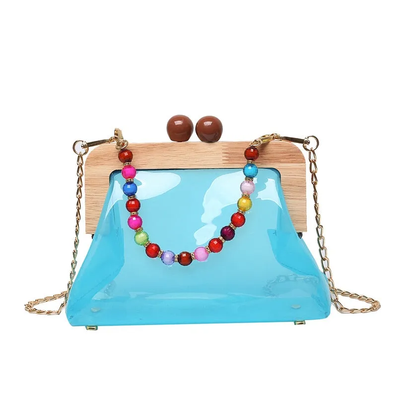Luxury Fancy Acrylic Chain Bag Crossbody Handbag