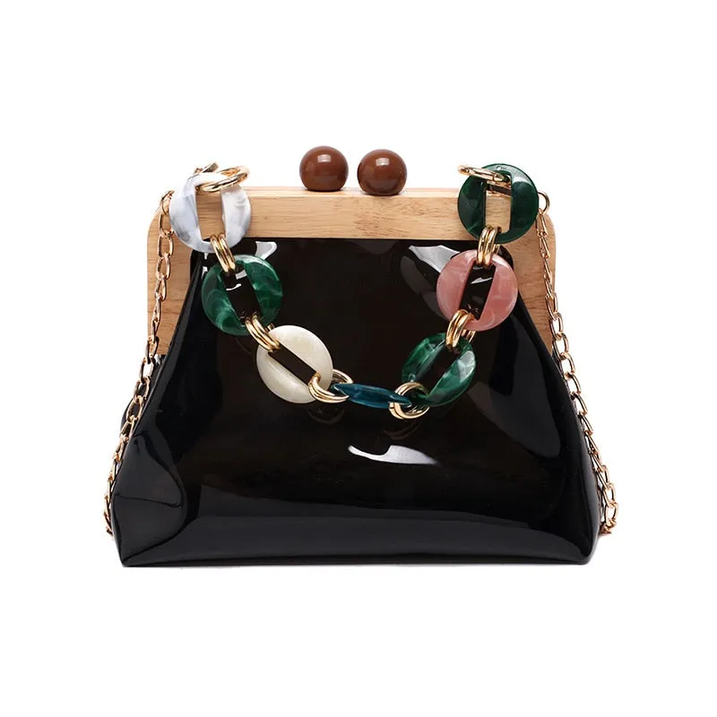 Luxury Fancy Acrylic Chain Bag Crossbody Handbag