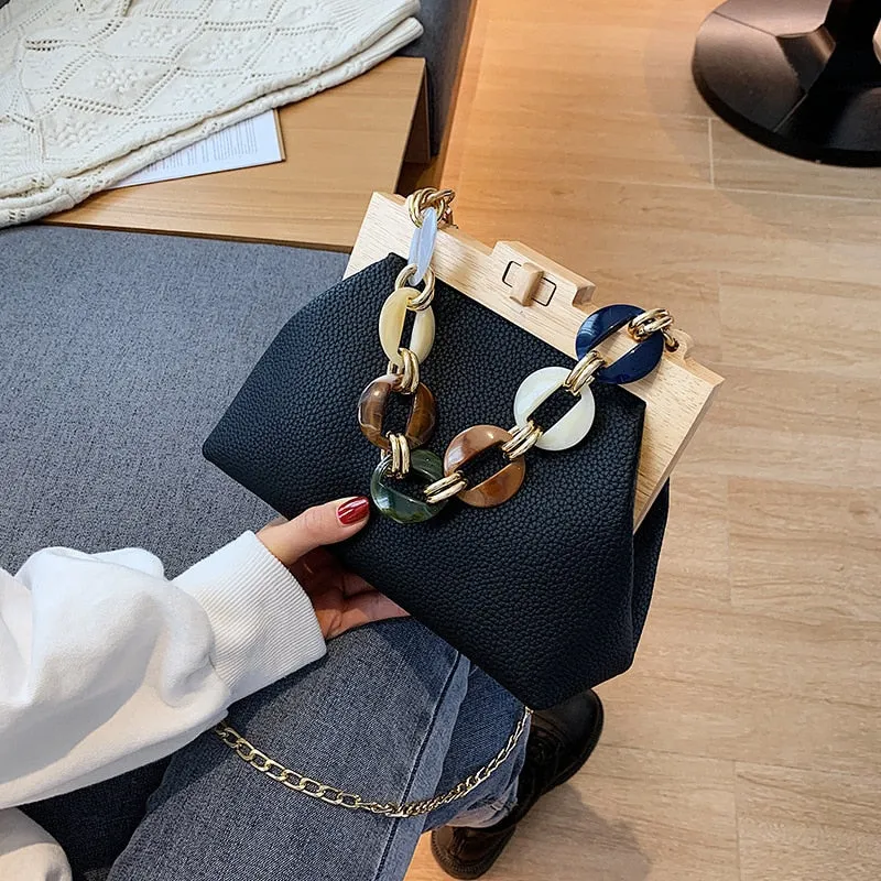 Luxury Fancy Acrylic Chain Bag Crossbody Handbag