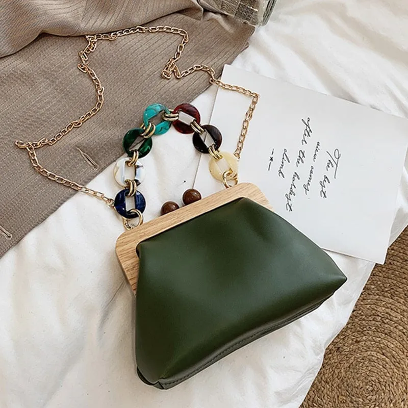 Luxury Fancy Acrylic Chain Bag Crossbody Handbag