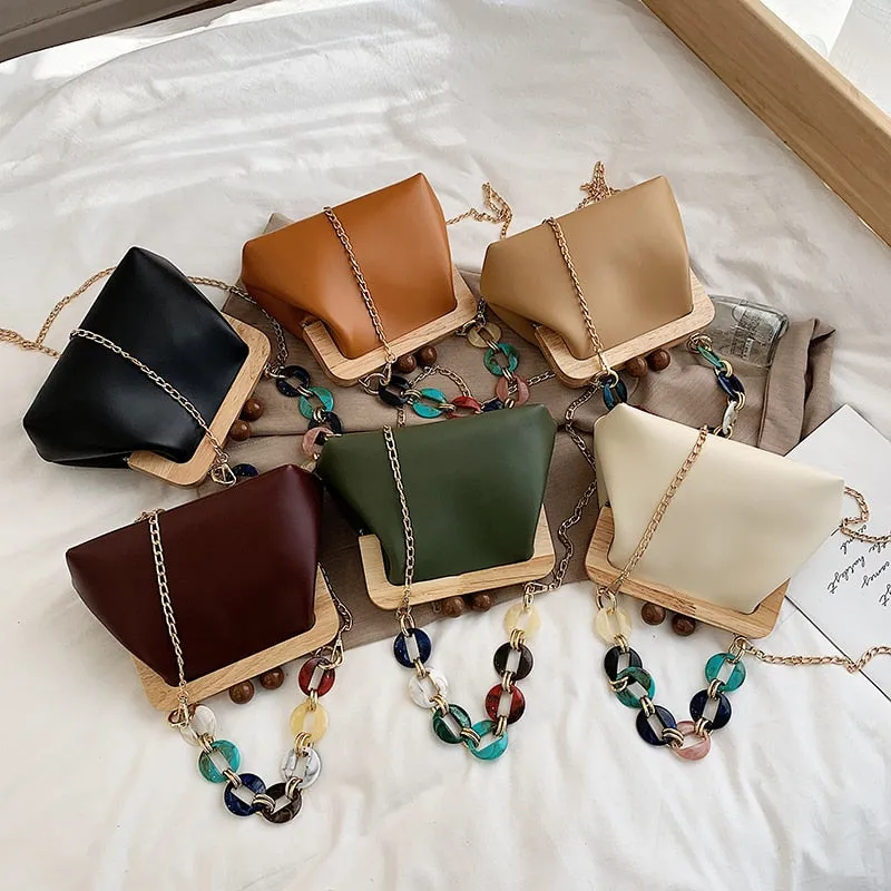 Luxury Fancy Acrylic Chain Bag Crossbody Handbag