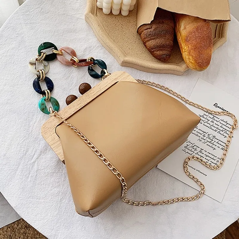 Luxury Fancy Acrylic Chain Bag Crossbody Handbag
