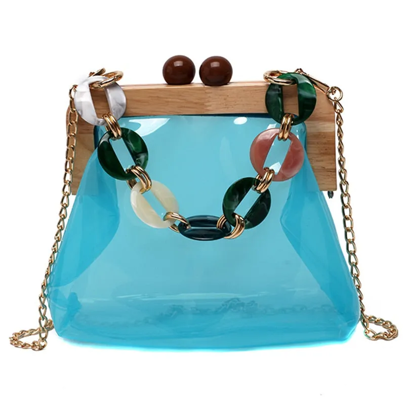 Luxury Fancy Acrylic Chain Bag Crossbody Handbag