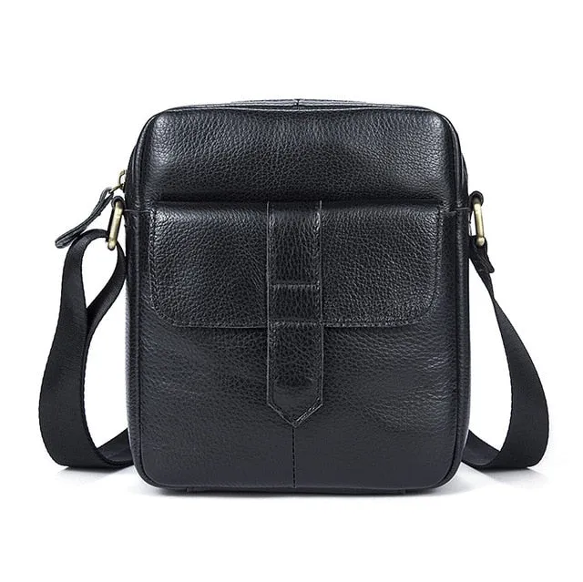 Men Genuine Leather Shoulder Bag