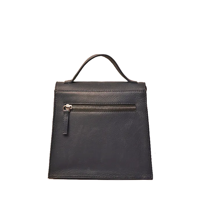 Mini Sling Bag - Genuine Leather- Kantha Handcrafted Cute Sling