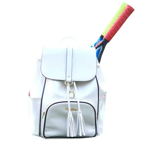 NiceAces Sara White Tennis Backpack