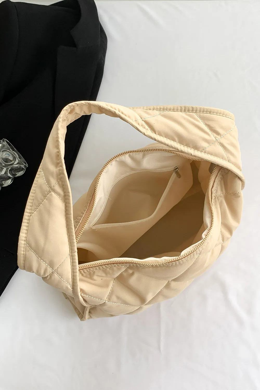 Nylon Shoulder Bag With Long Handle Casual Purses and Totes with Ziper