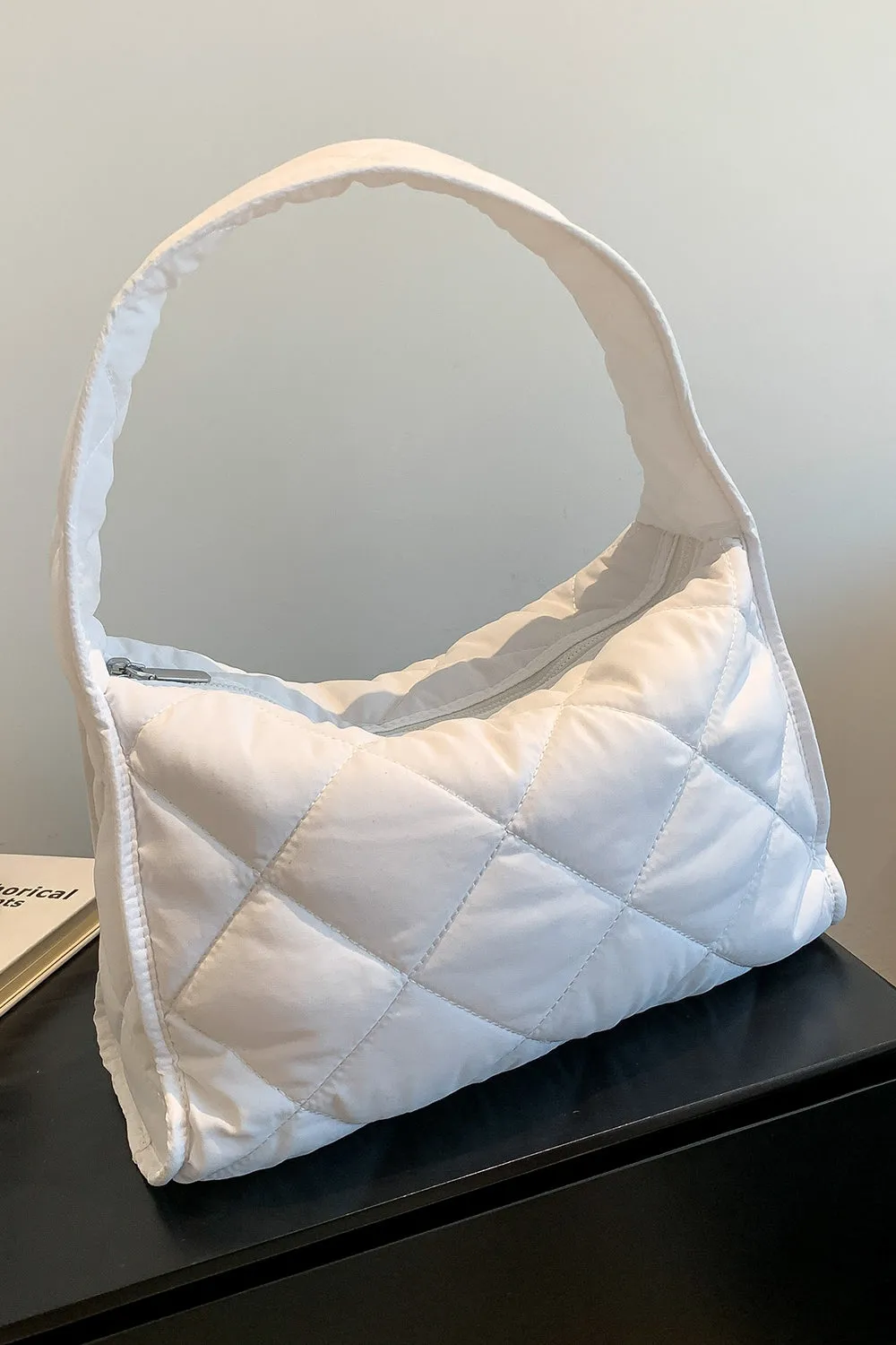 Nylon Shoulder Bag With Long Handle Casual Purses and Totes with Ziper