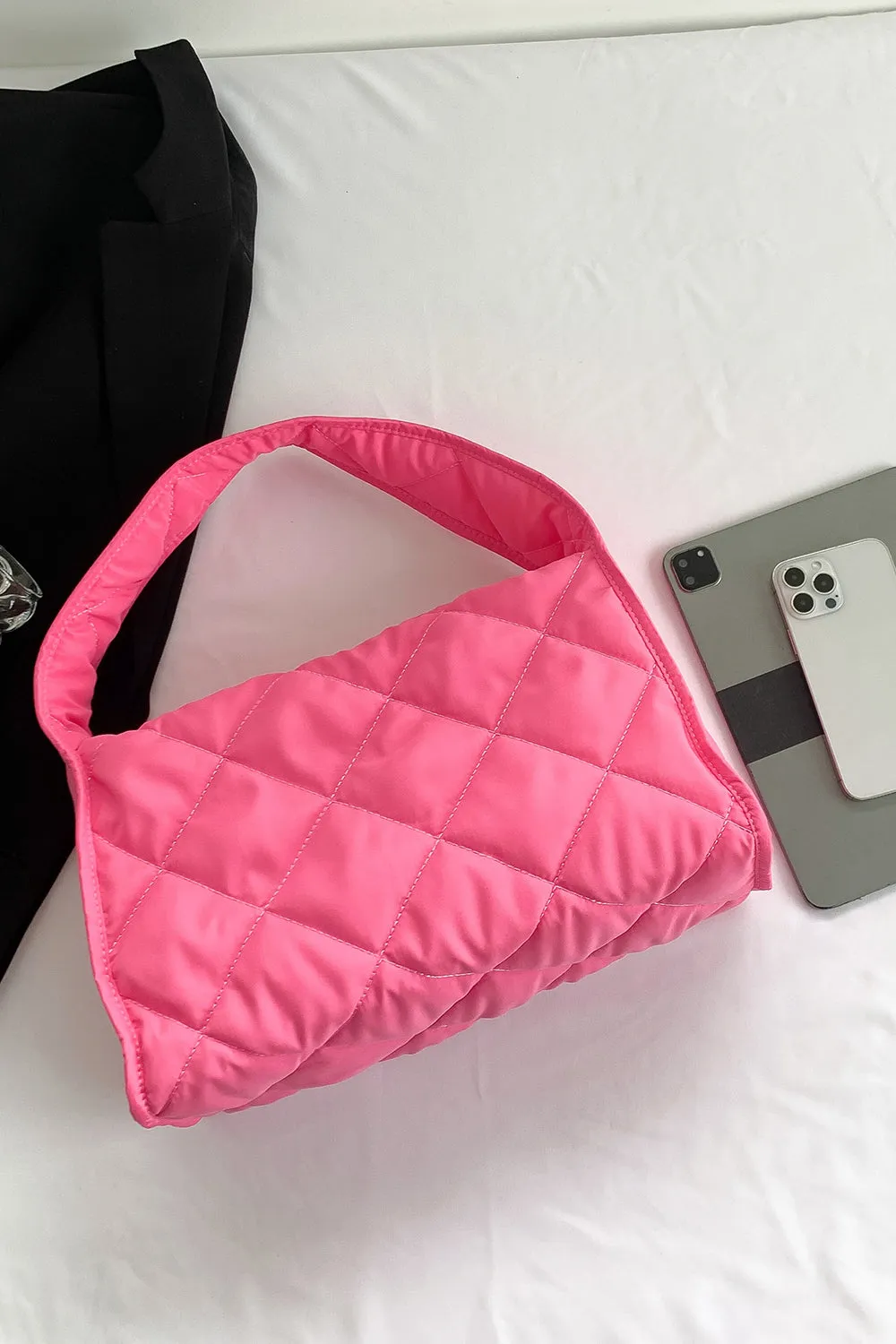 Nylon Shoulder Bag With Long Handle Casual Purses and Totes with Ziper