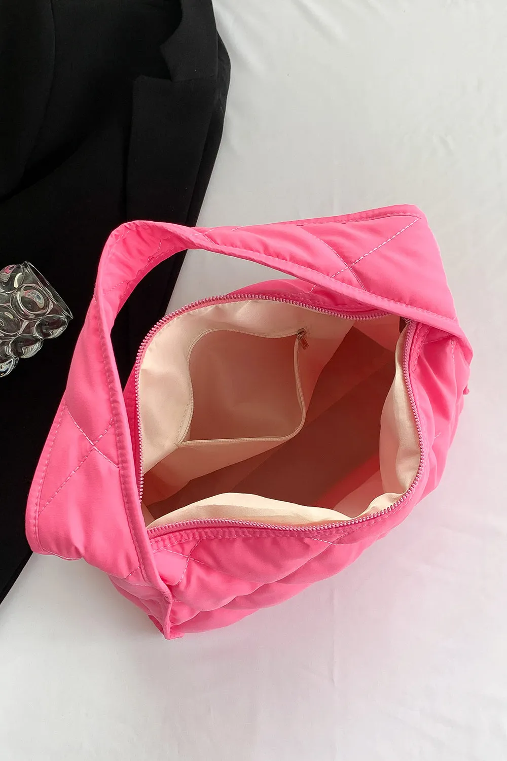 Nylon Shoulder Bag With Long Handle Casual Purses and Totes with Ziper