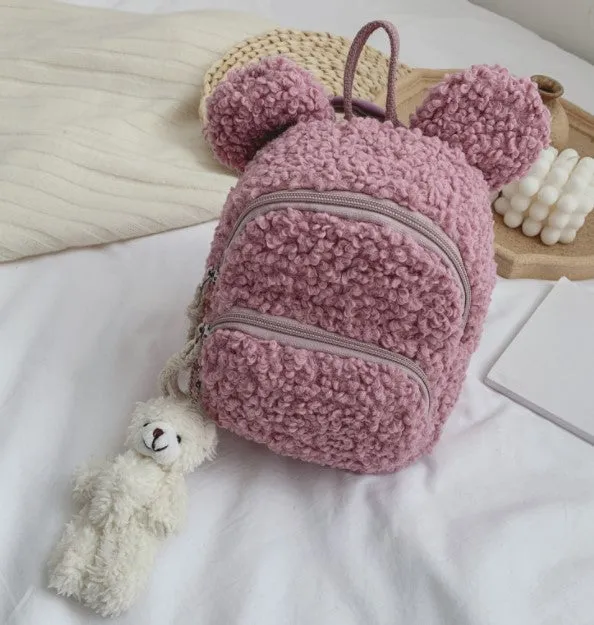 Plush children's backpack