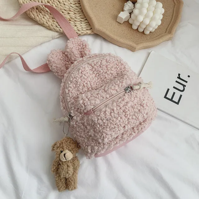 Plush children's backpack