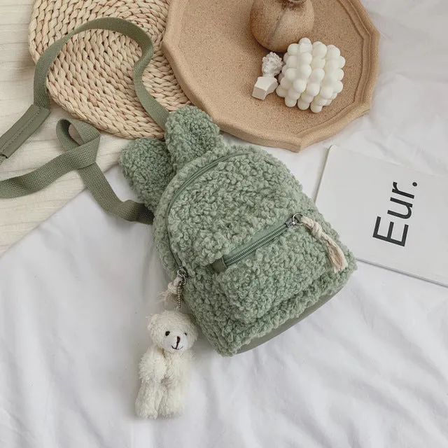 Plush children's backpack