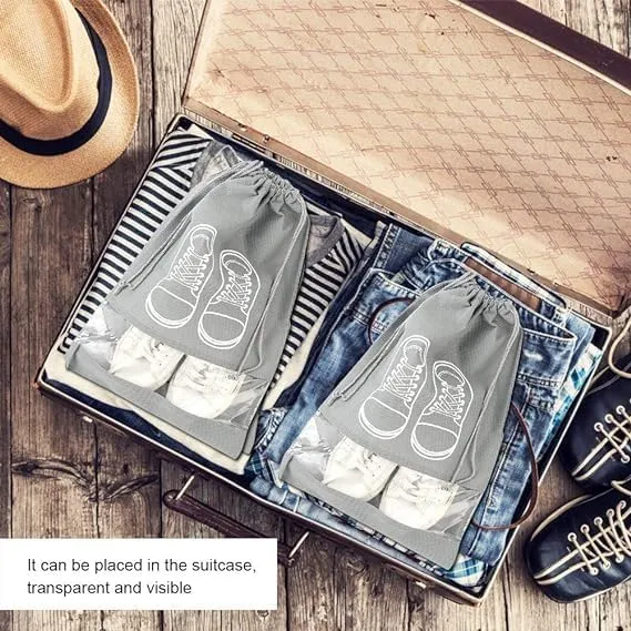 Portable Travel Shoe Bag Waterproof Large Capacity Shoes Bags (Each bag holds 1 pair of shoes)