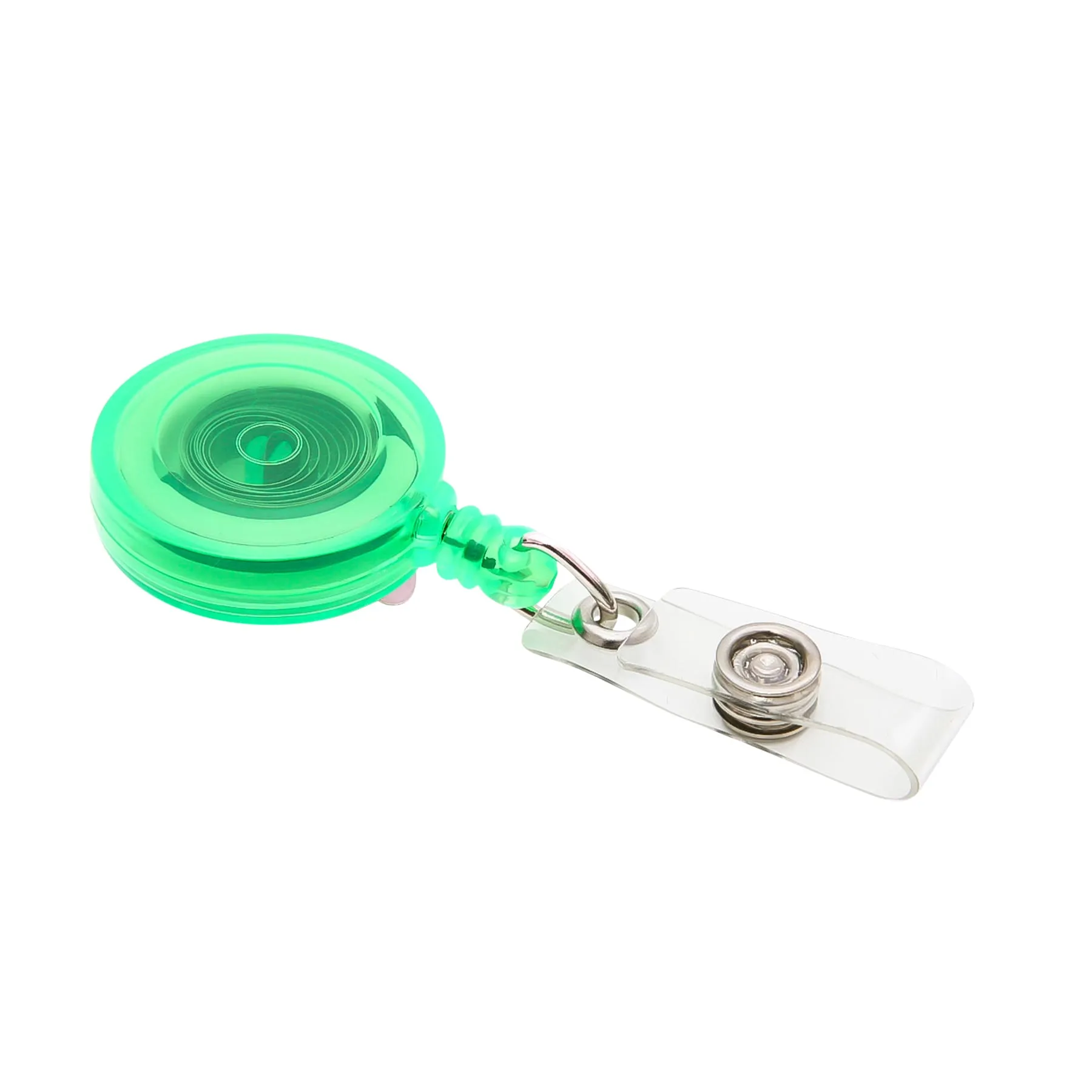 SICURIX Standard ID Badge Reel Round Belt Clip Strap GREEN (68856)