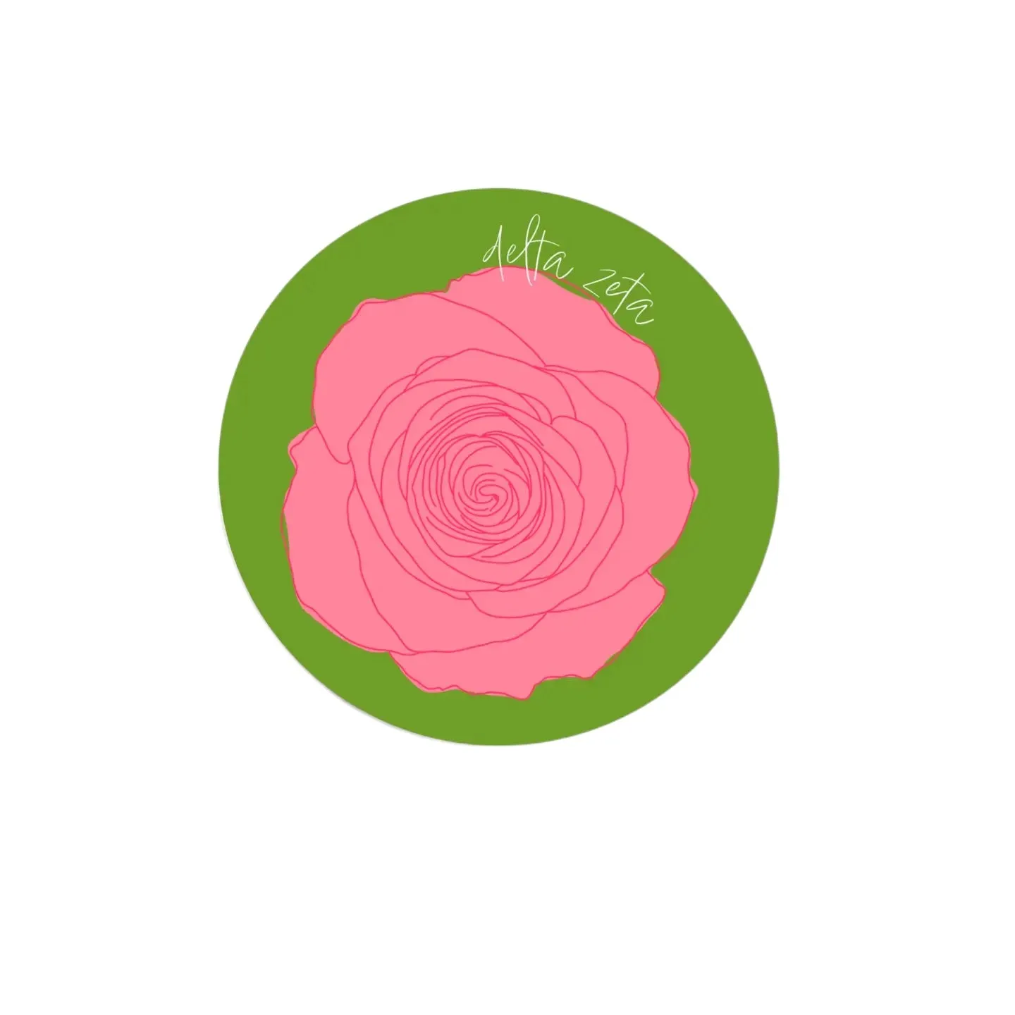 Sorority Blooms Mini Button