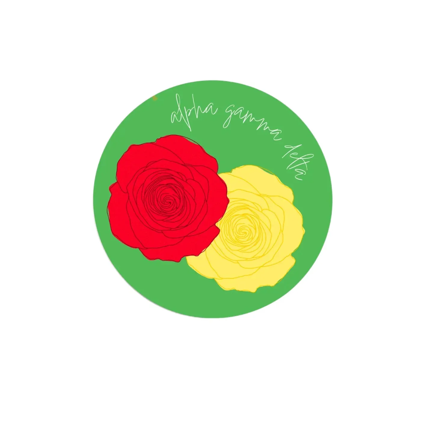 Sorority Blooms Mini Button