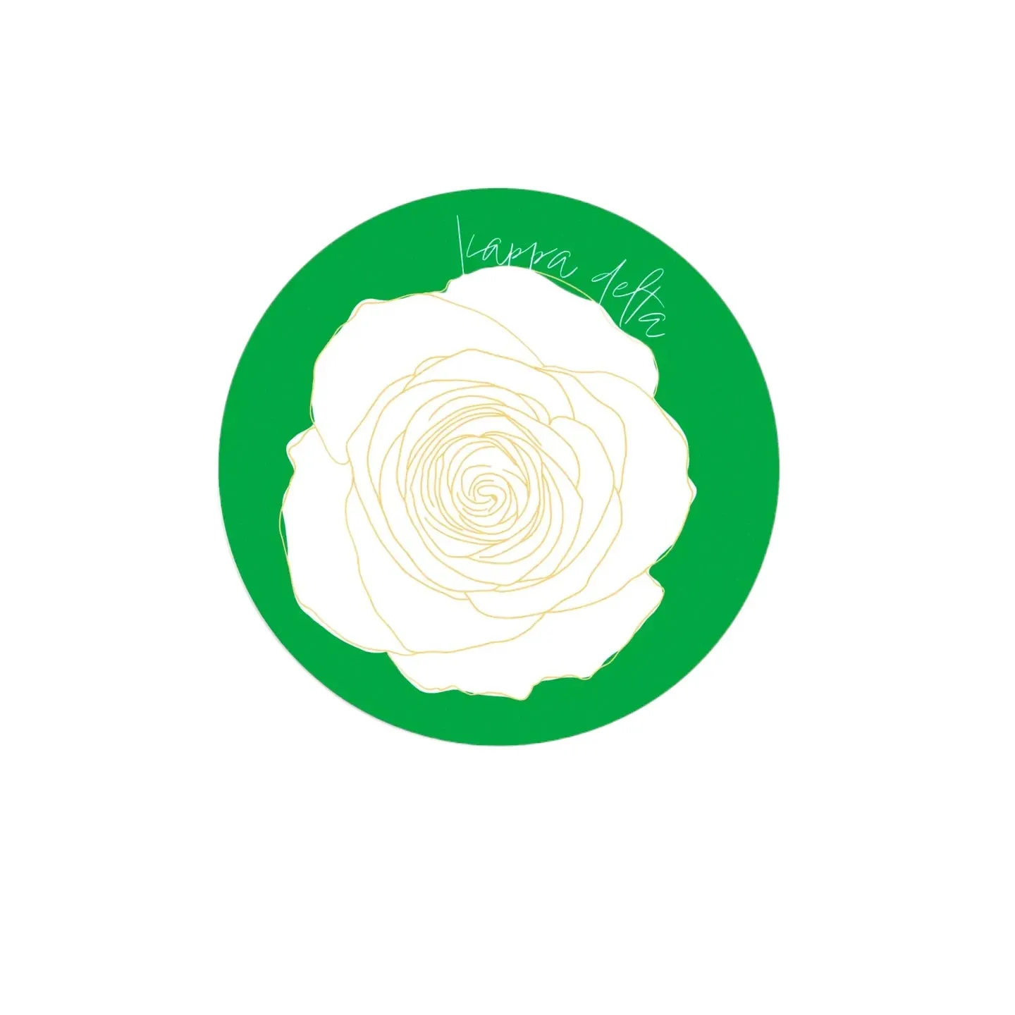 Sorority Blooms Mini Button