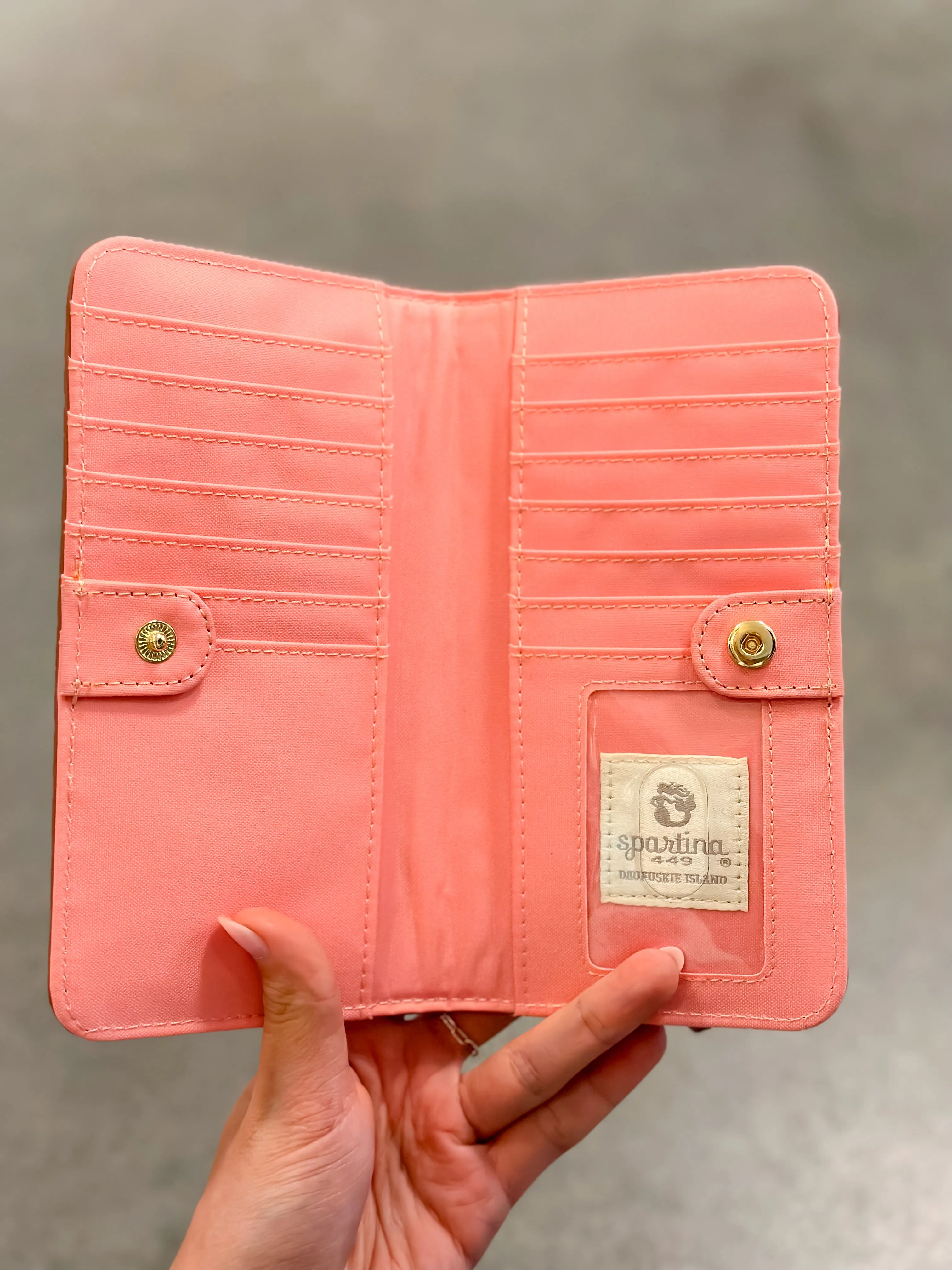Spartina Snap Wallet Callawassie Pineapple