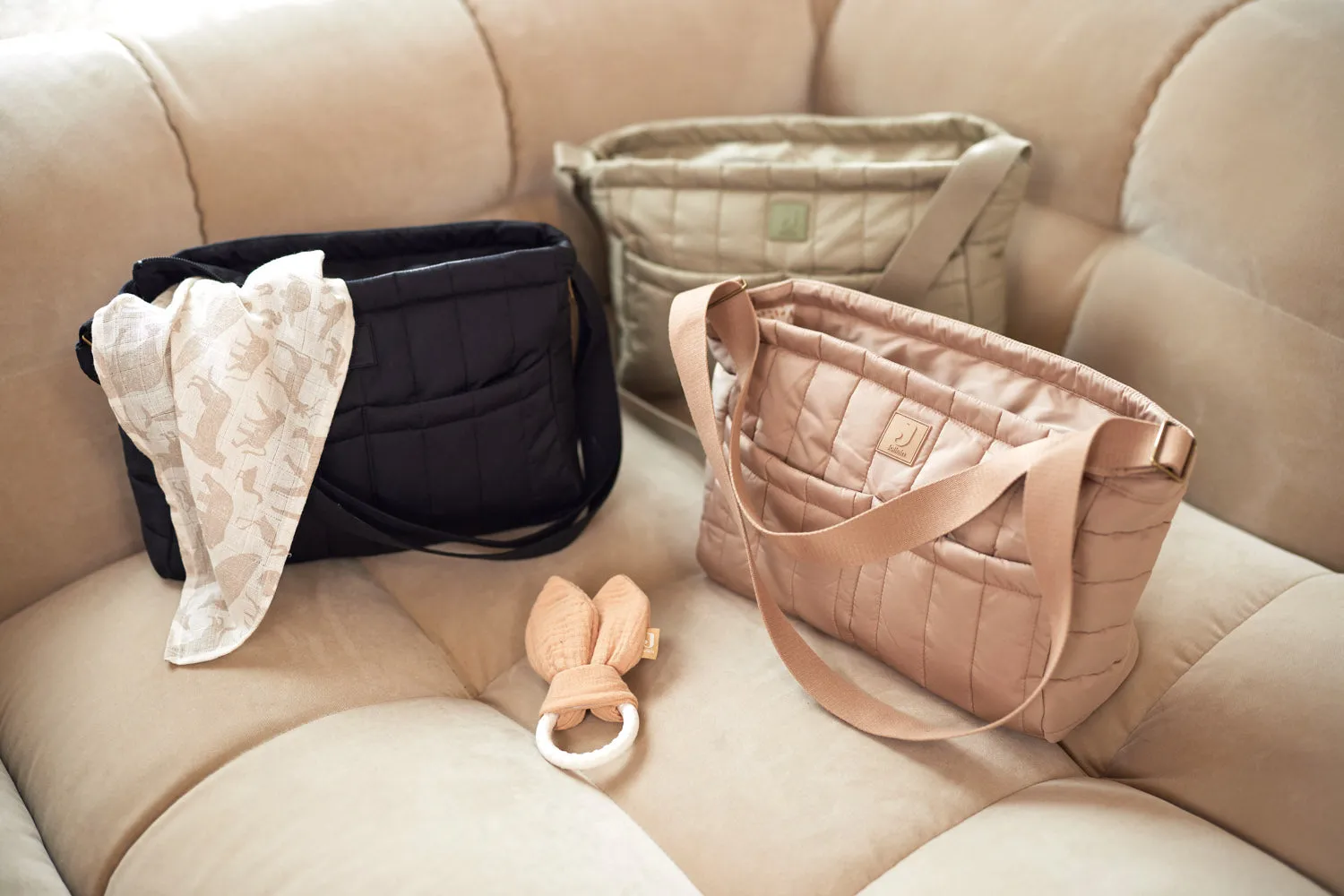Stroller/Buggy Organizer Puffed Black