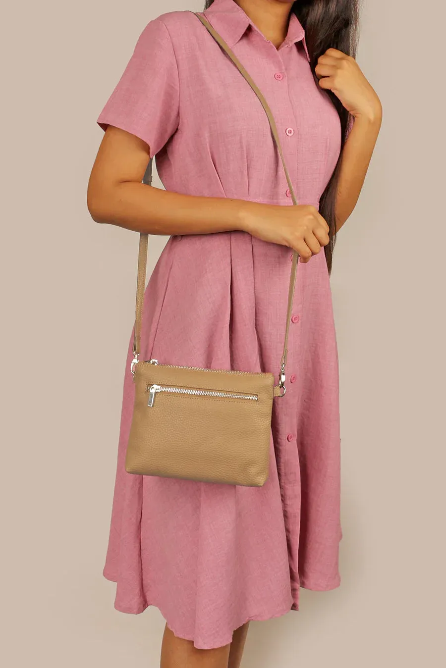 The House of Ganges - Dual Sling Vegan Leather Crossbody