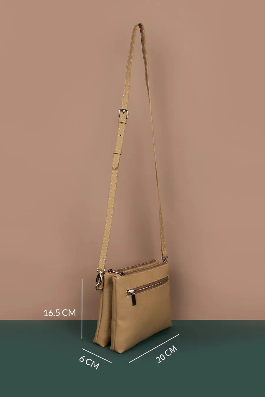 The House of Ganges - Dual Sling Vegan Leather Crossbody