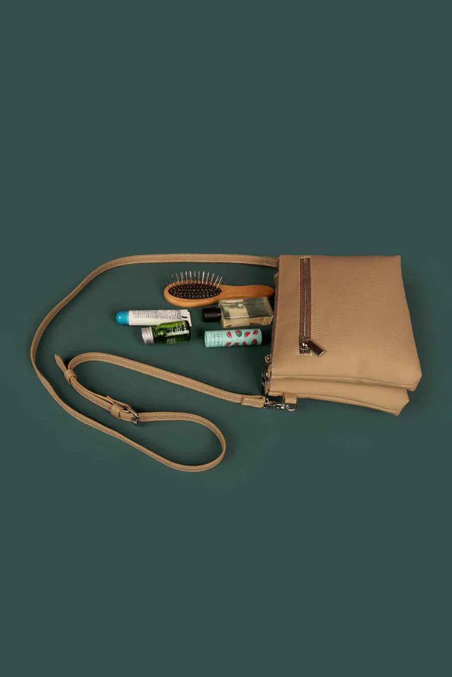 The House of Ganges - Dual Sling Vegan Leather Crossbody