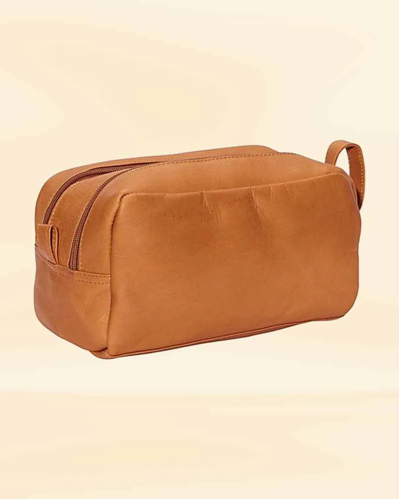 The Pricy Leather Large Duffle Bag Shaving Kit Combo