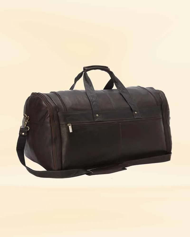 The Pricy Leather Large Duffle Bag Shaving Kit Combo