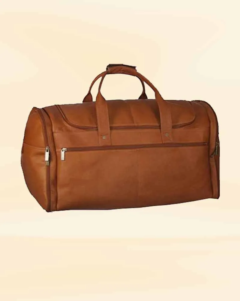 The Pricy Leather Large Duffle Bag Shaving Kit Combo