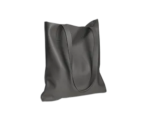 The Tote: Leather - Grey - Small
