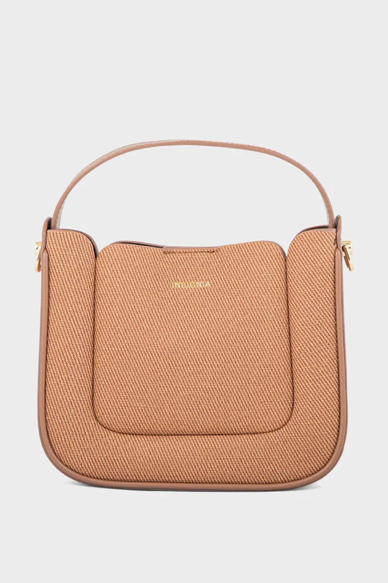 Top Handle Hand Bags BH0064-Brown