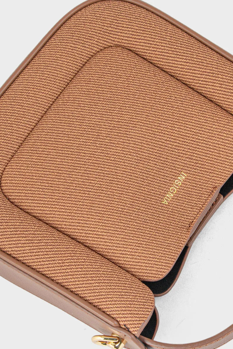 Top Handle Hand Bags BH0064-Brown