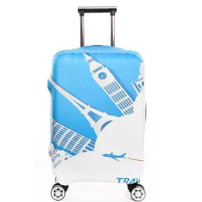 Travel Landmarks | Standard Design | Luggage Suitcase Protective Cover