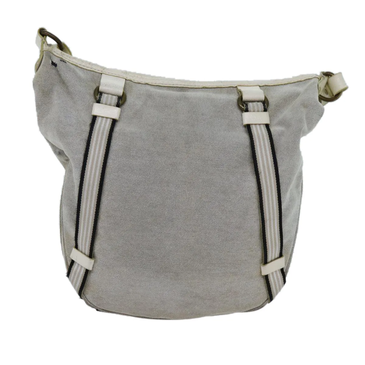 Trendy Inspired Burberry Blue Label Shoulder Bag Canvas Gray Auth 71350