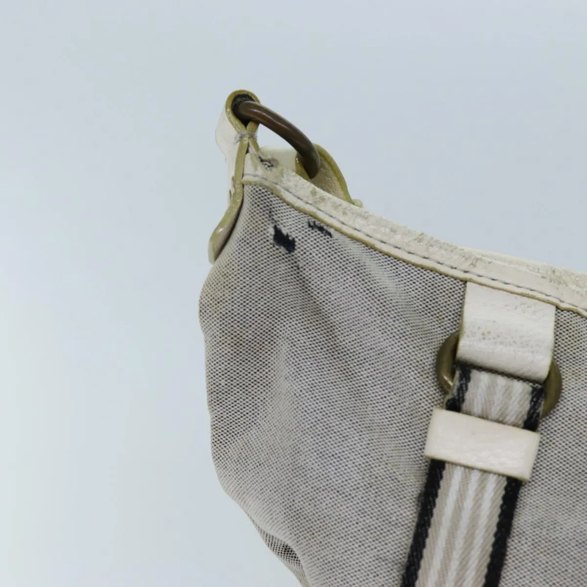 Trendy Inspired Burberry Blue Label Shoulder Bag Canvas Gray Auth 71350