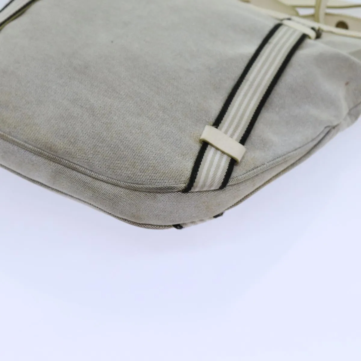 Trendy Inspired Burberry Blue Label Shoulder Bag Canvas Gray Auth 71350