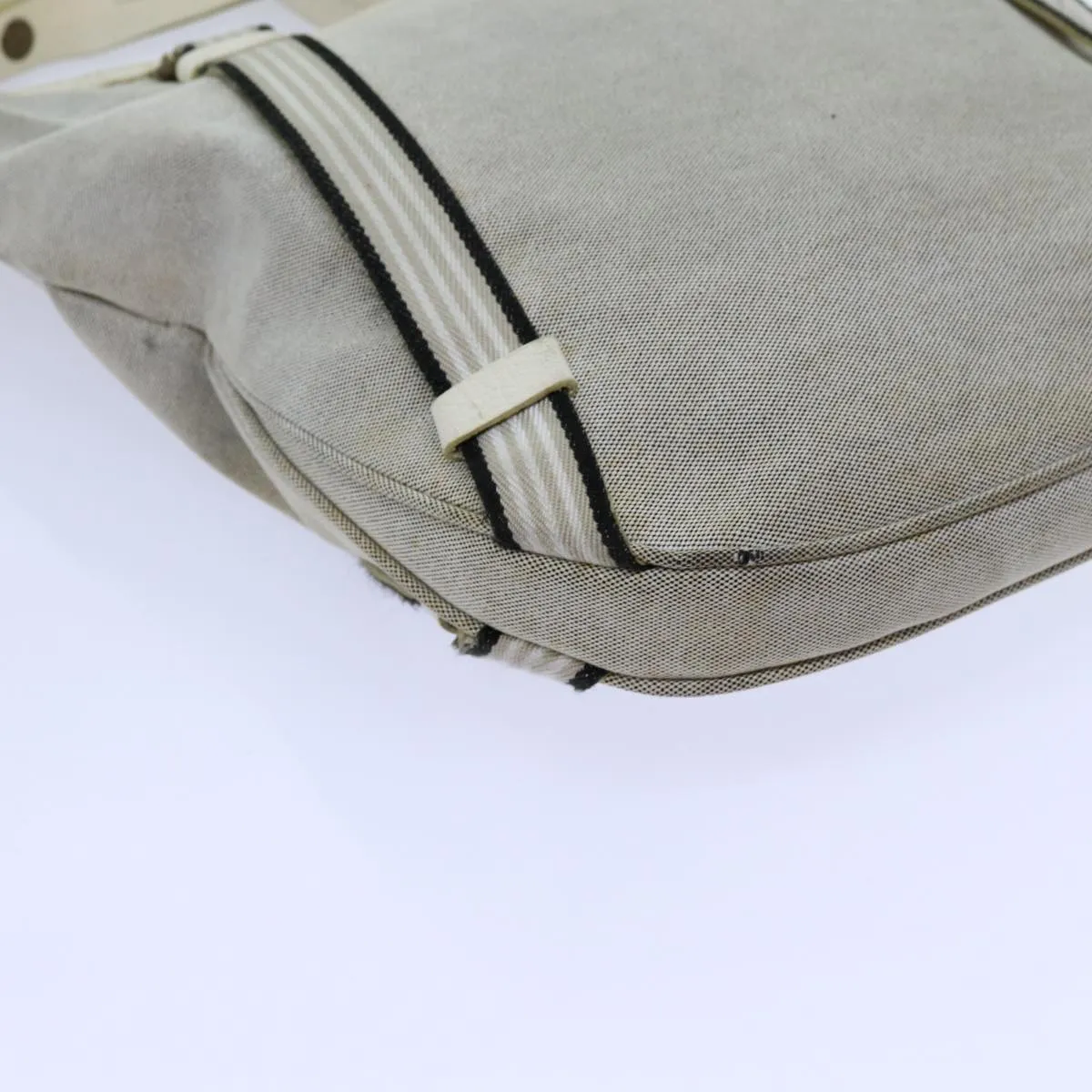Trendy Inspired Burberry Blue Label Shoulder Bag Canvas Gray Auth 71350