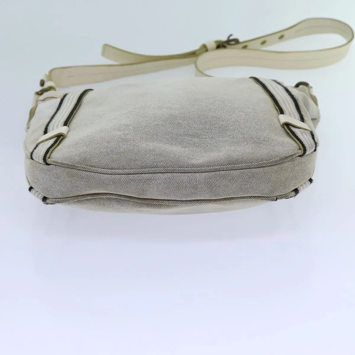 Trendy Inspired Burberry Blue Label Shoulder Bag Canvas Gray Auth 71350