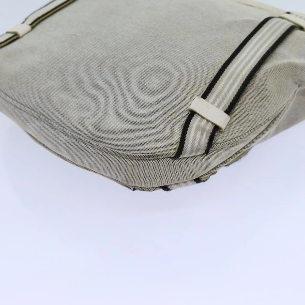 Trendy Inspired Burberry Blue Label Shoulder Bag Canvas Gray Auth 71350