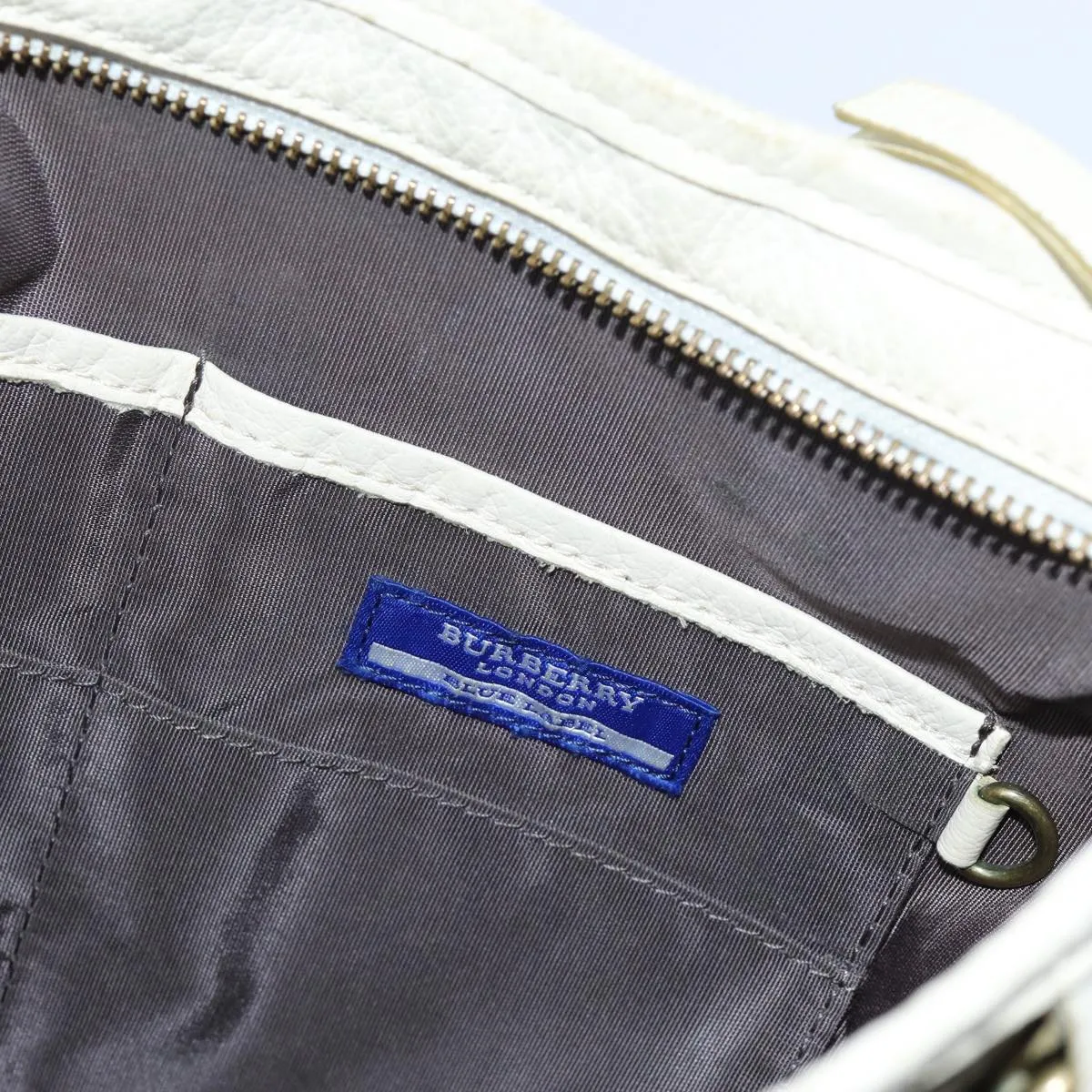 Trendy Inspired Burberry Blue Label Shoulder Bag Canvas Gray Auth 71350