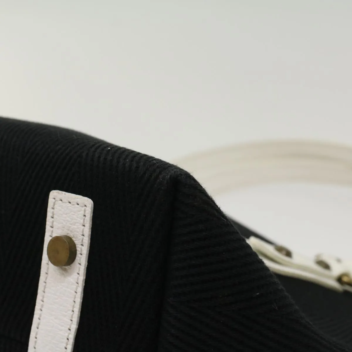 Trendy Inspired Burberry Blue Label Tote Bag Canvas Leather Black Auth Bs7373