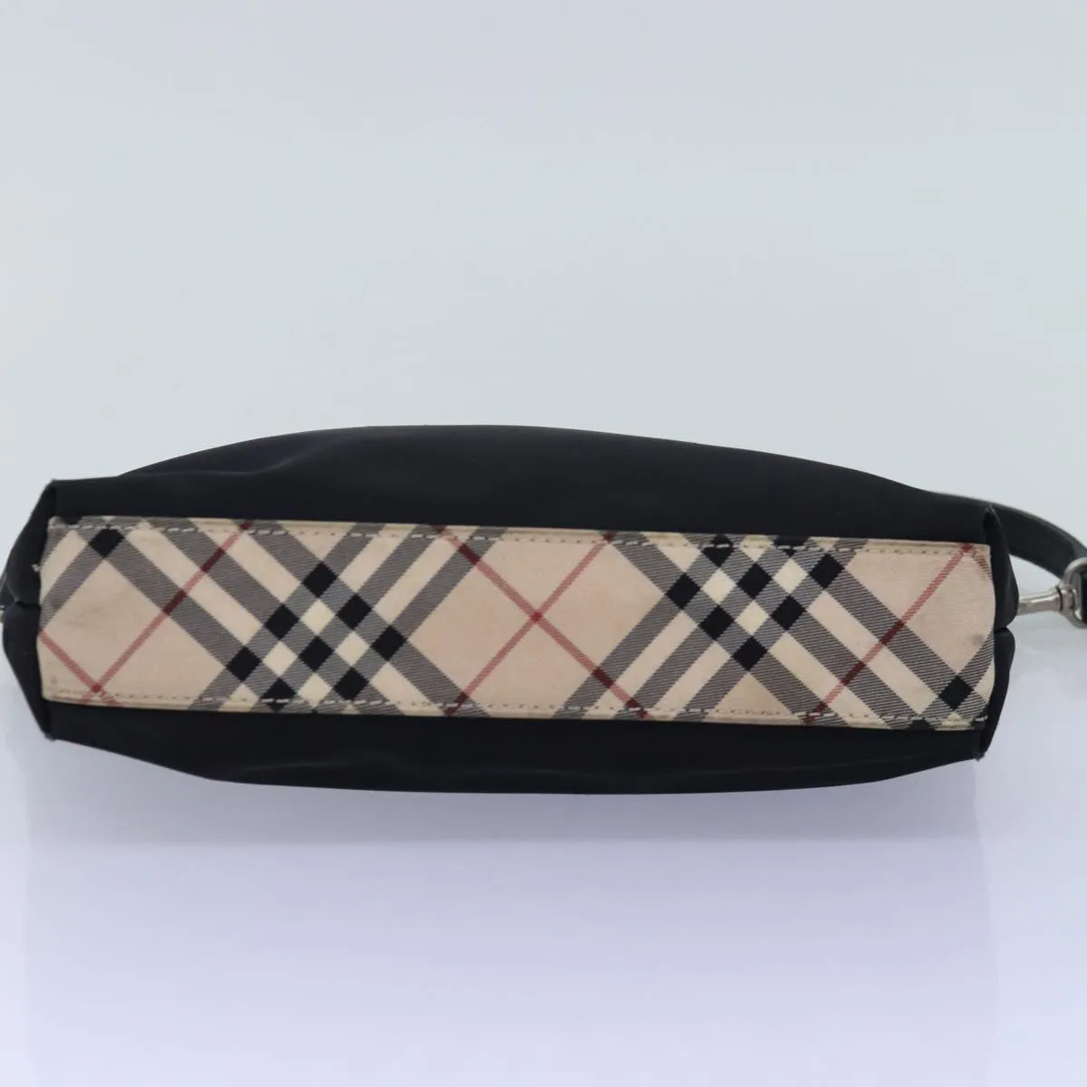 Trendy Inspired Burberry Nova Check Shoulder Bag Nylon Black Beige Auth Bs14564