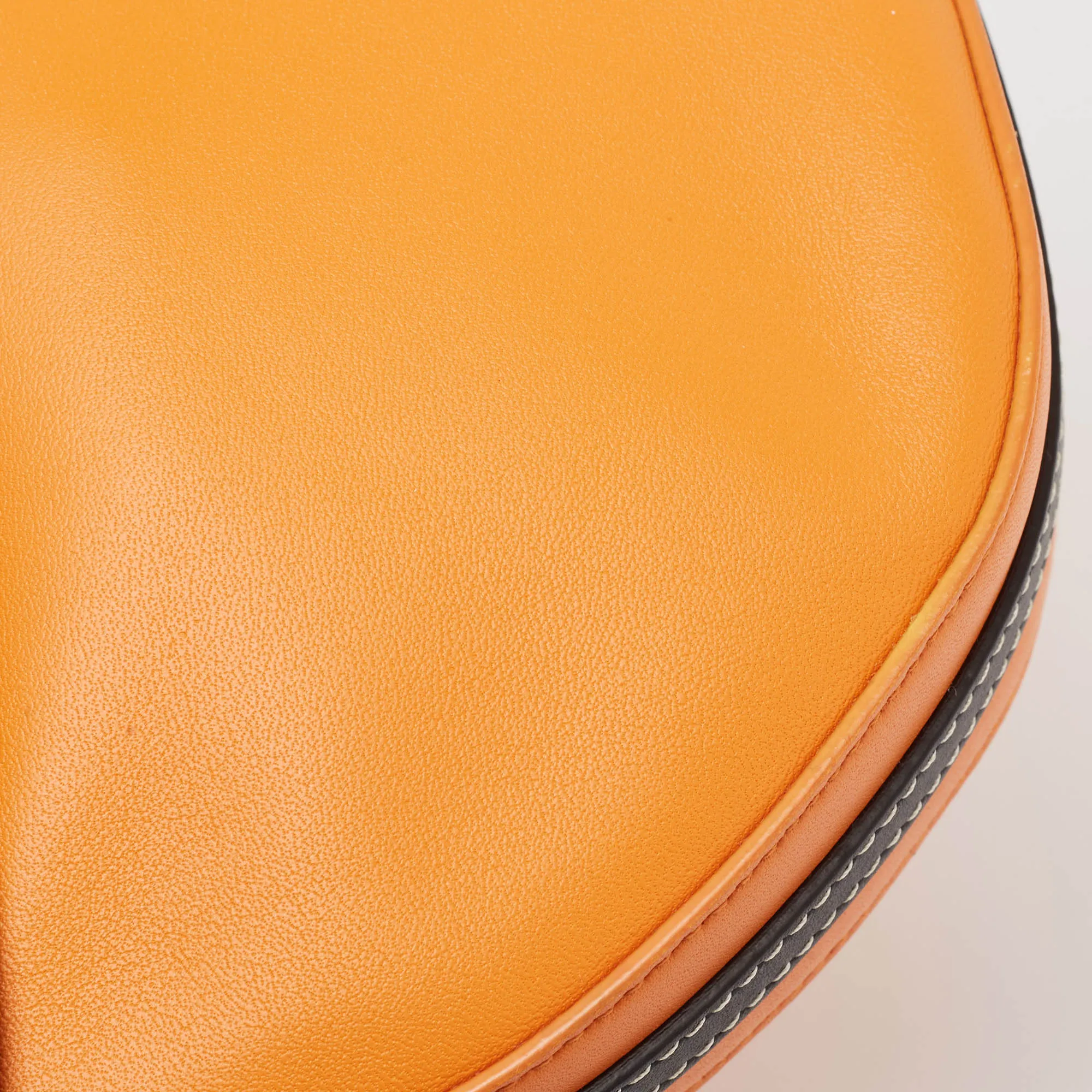Trendy Inspired Burberry Orange/black Leather Mini Double Olympia Bag