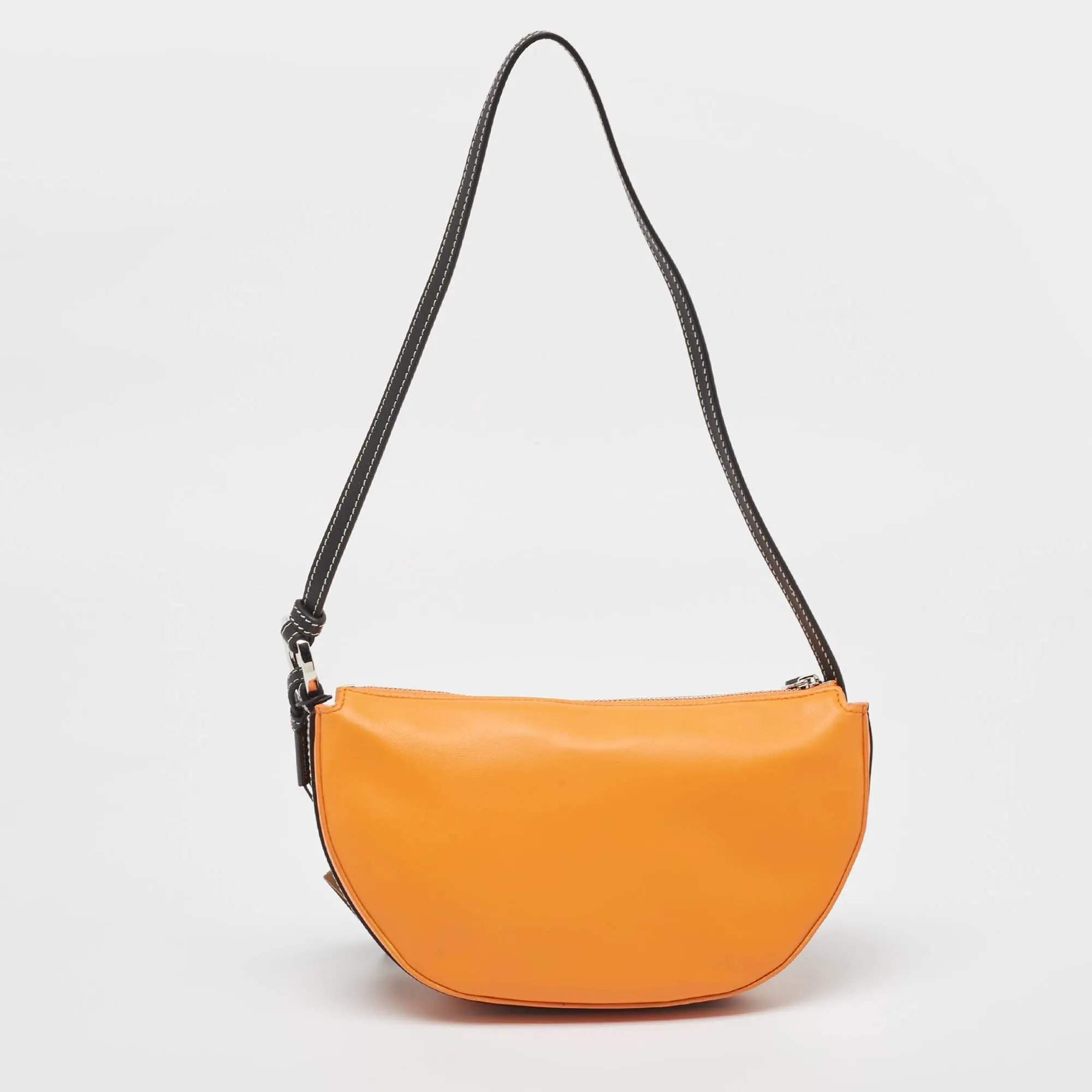 Trendy Inspired Burberry Orange/black Leather Mini Double Olympia Bag