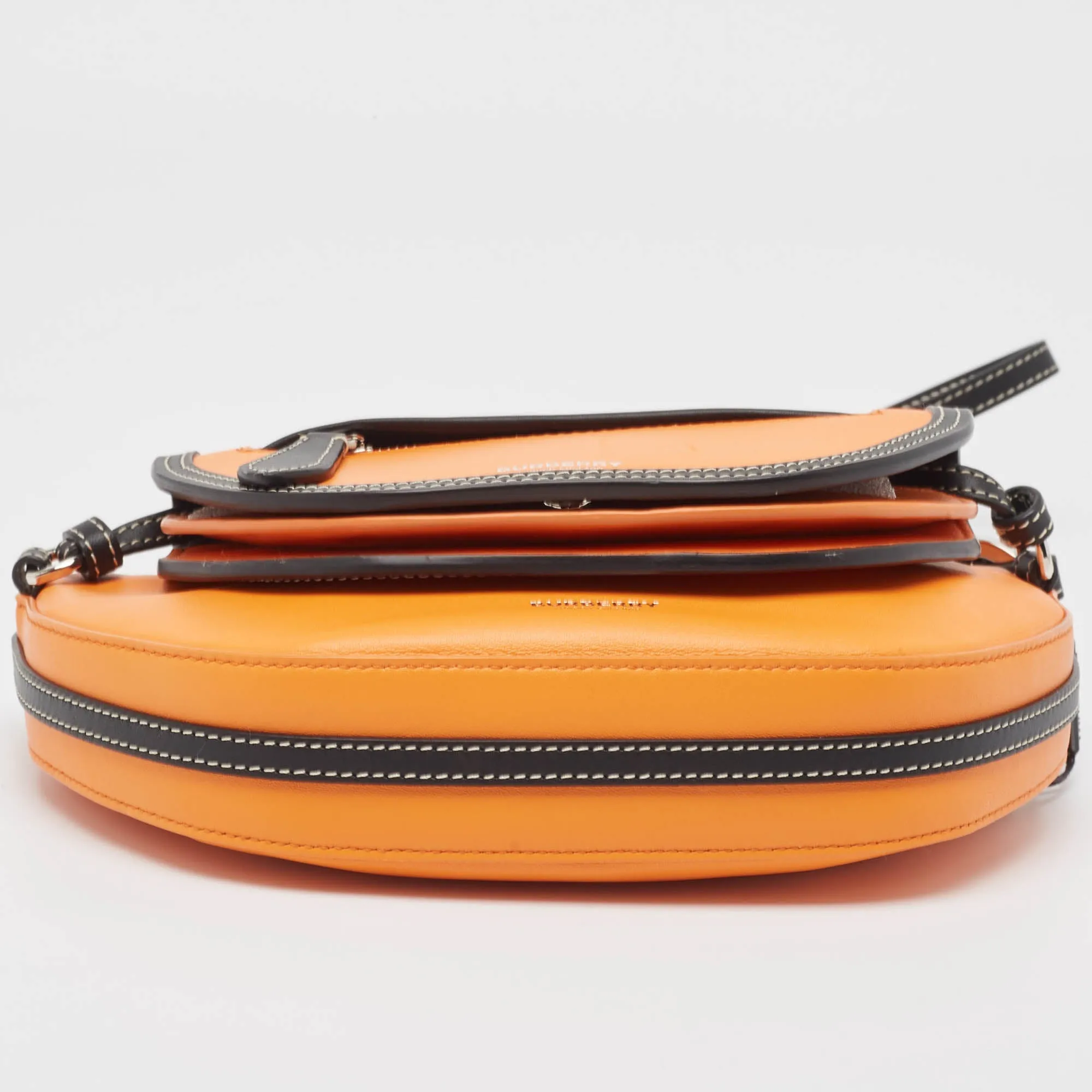 Trendy Inspired Burberry Orange/black Leather Mini Double Olympia Bag