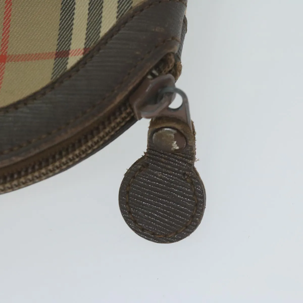 Trendy Inspired Burberryss Nova Check Clutch Bag Nylon Canvas Beige Auth Ac2674
