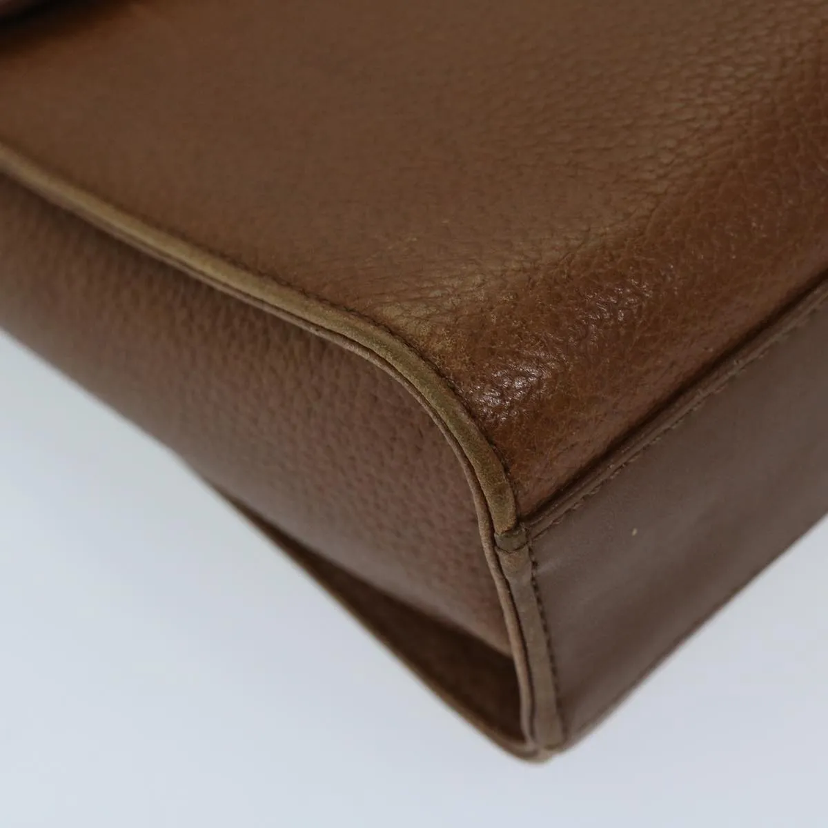 Trendy Inspired Burberryss Shoulder Bag Leather Brown Auth Ac2838
