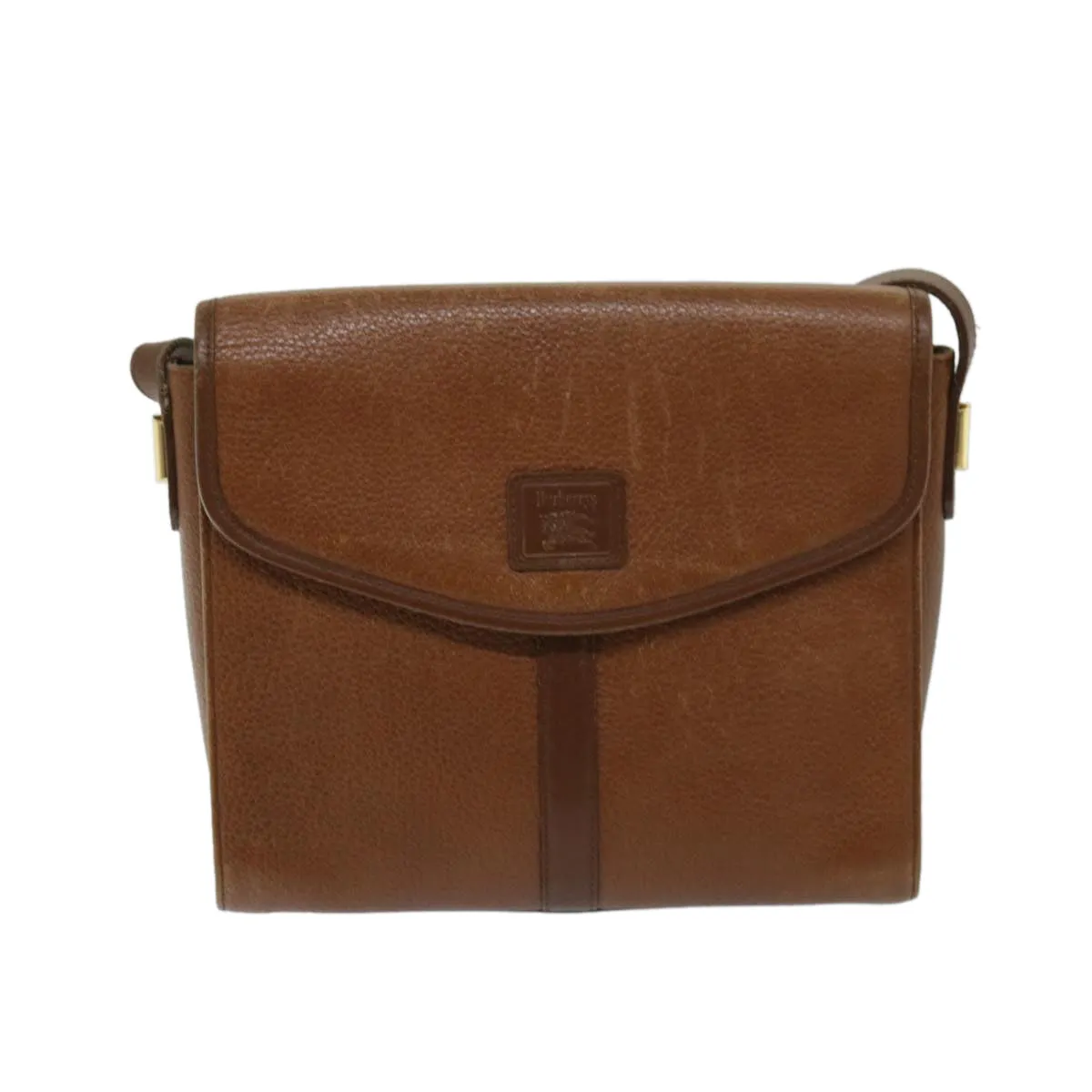 Trendy Inspired Burberryss Shoulder Bag Leather Brown Auth Ac2838