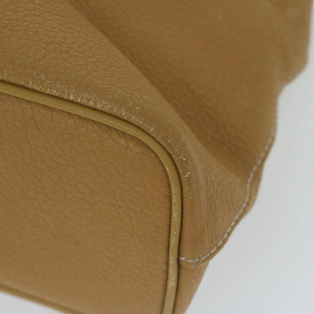 Trendy Inspired Burberryss Tote Bag Leather Beige Auth Fm3177